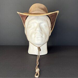 RedHead Mesh Western Cowboy Sun Hat Adjustable Chin Strap Wide Brim Protection